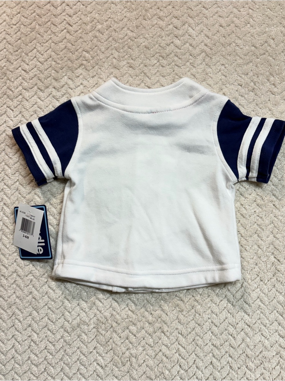Vtg Cradle Togs Baseball Pants Shirt Set 3-6M Hickory Stripe Kidcore - Picture 3 of 9